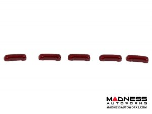 Alfa Romeo 4C Center Console Switch Bank Trim Set - Carbon Fiber - Red Candy